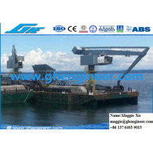 Cement Plant Knuckle Boom Quay Handling Machine Hydraulic E Crane